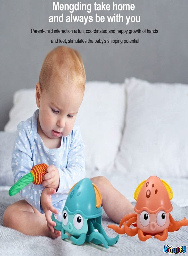 Kidology Baby Musical Octopus Crawling Toy for Kids Age 1+ Year | Interactive Dancing Octopus with Music & LED Lights | Automatically Avoids Obstacles | Tummy Time Toys for Boys and Girls - Image 3